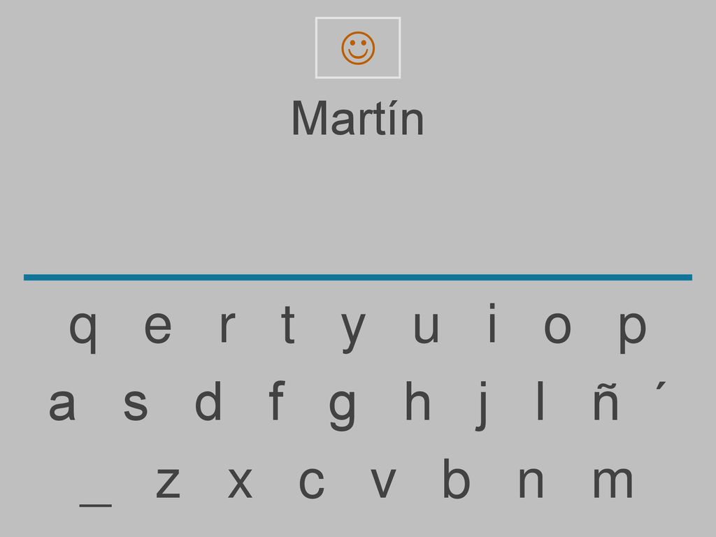  Martín. q e r t y u i o p.