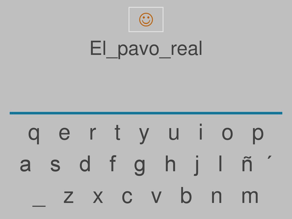 El_pavo_real. q e r t y u i o p.