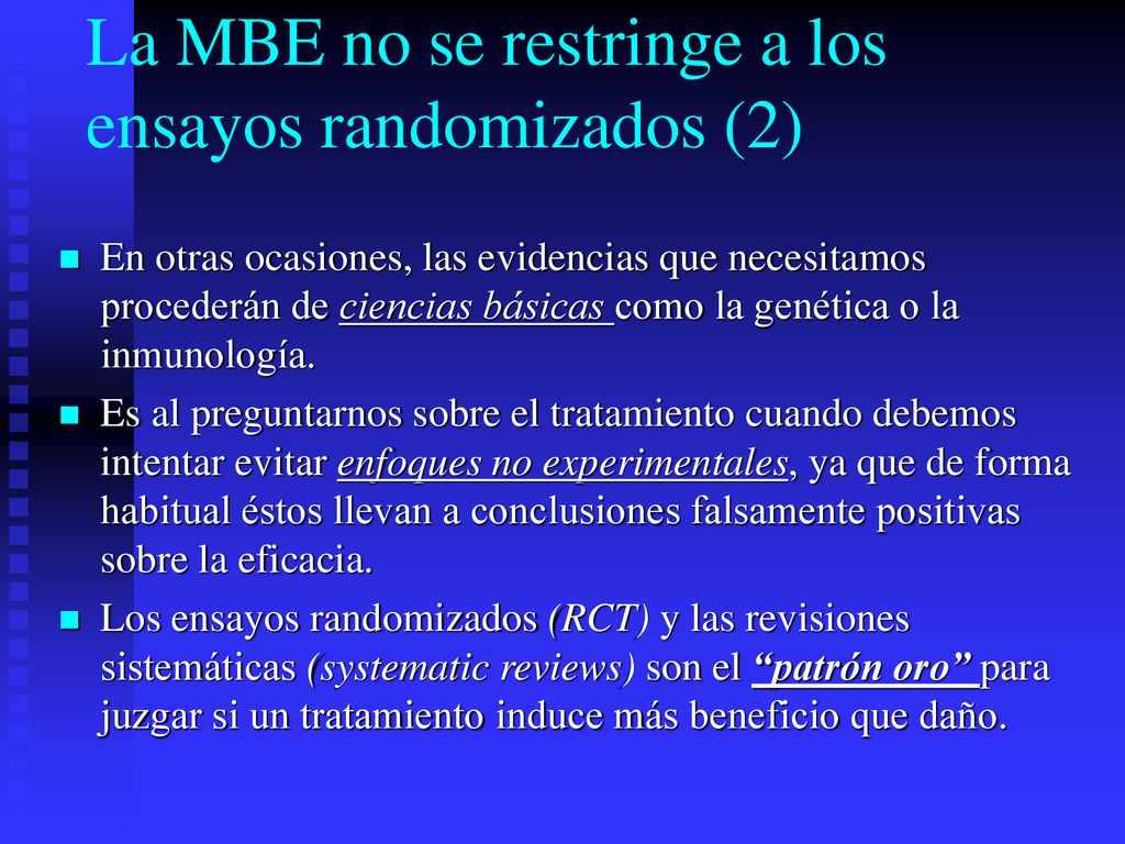 La MBE no se restringe a los ensayos randomizados (2)