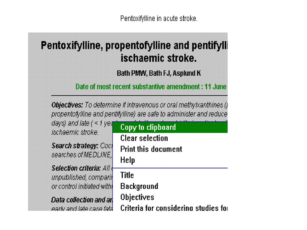 Es posible seleccionar texto para copiarlo a un clipboard – pegarlo a un documento de procesador de textos.