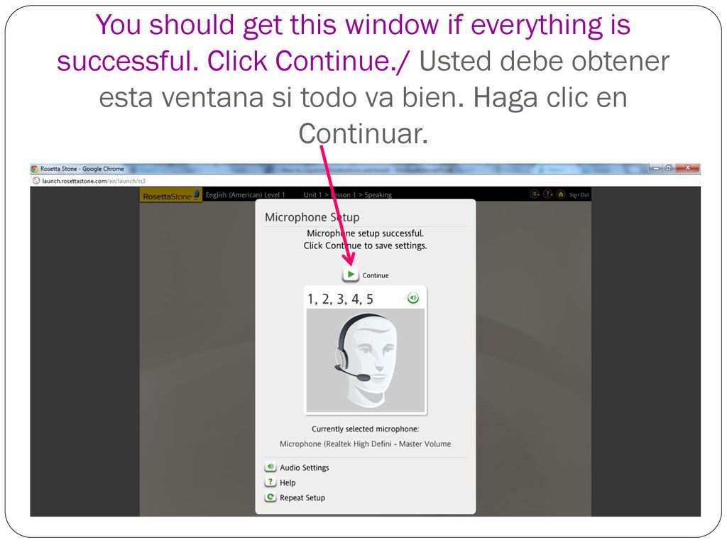 You should get this window if everything is successful. Click Continue