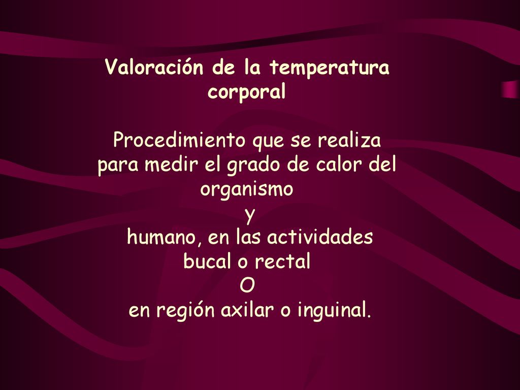 Valoración de la temperatura corporal