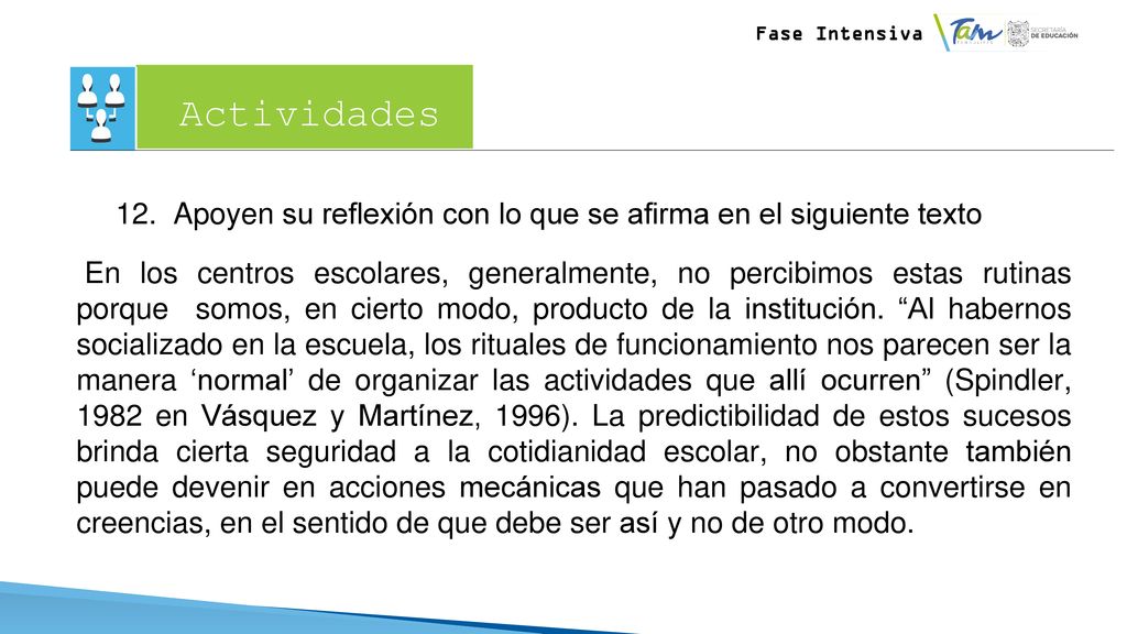 12. Apoyen su reflexión con lo que se afirma en el siguiente texto