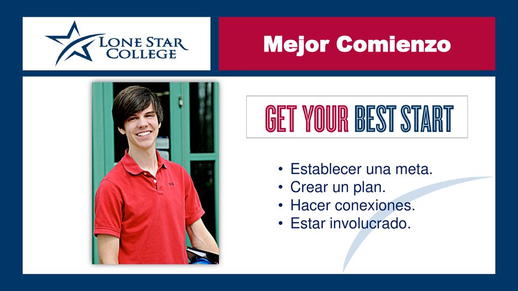 Mejor Comienzo Establecer una meta. Crear un plan. Hacer conexiones.