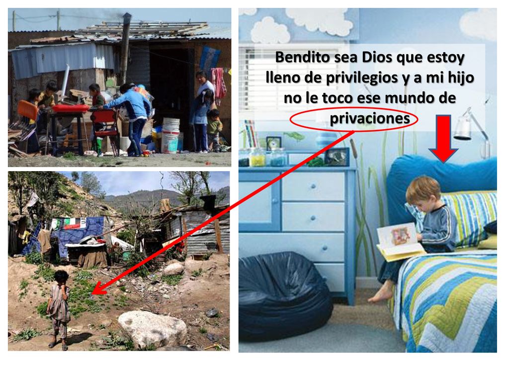 Bendito sea Dios que estoy lleno de privilegios y a mi hijo no le toco ese mundo de privaciones