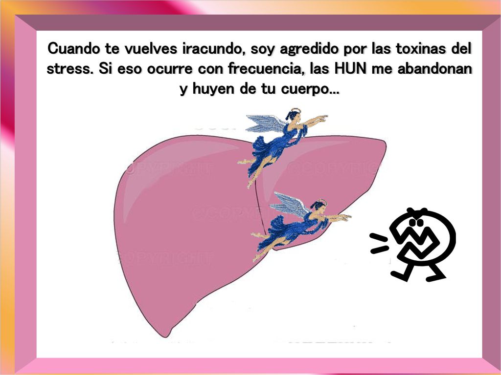 Cuando te vuelves iracundo, soy agredido por las toxinas del stress