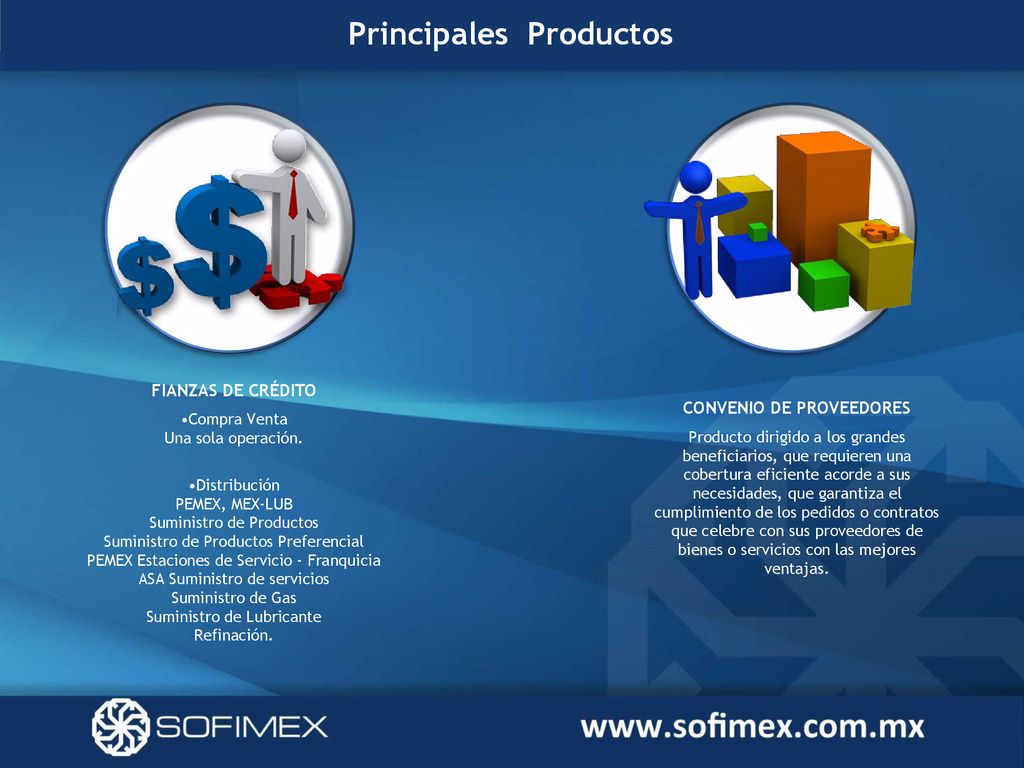 Principales Productos CONVENIO DE PROVEEDORES
