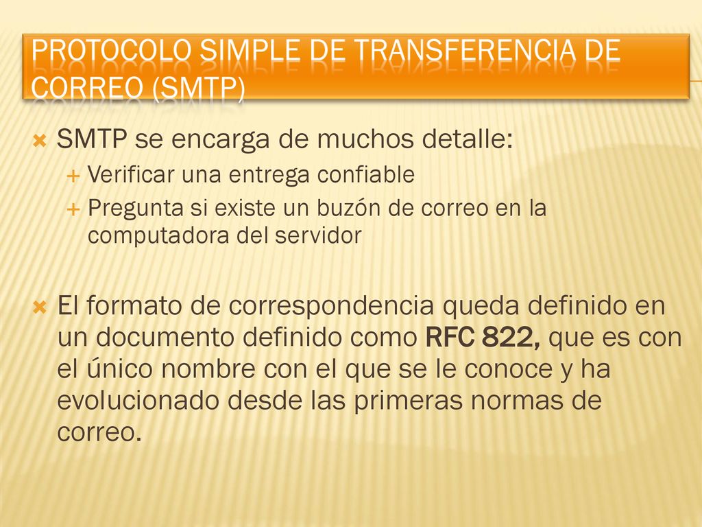 Protocolo Simple de Transferencia de Correo (SMTP)