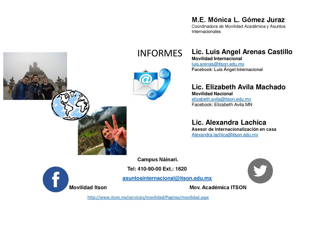 INFORMES M.E. Mónica L. Gómez Juraz Lic. Luis Angel Arenas Castillo
