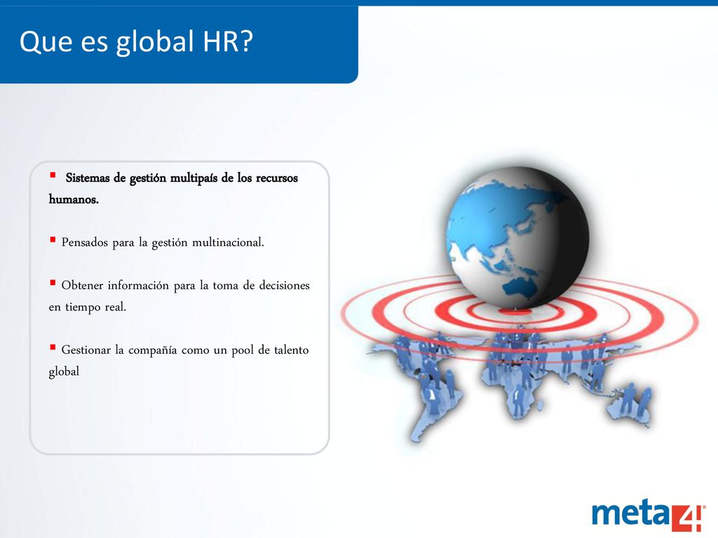Que es global HR Sistemas de gestión multipaís de los recursos humanos. Pensados para la gestión multinacional.