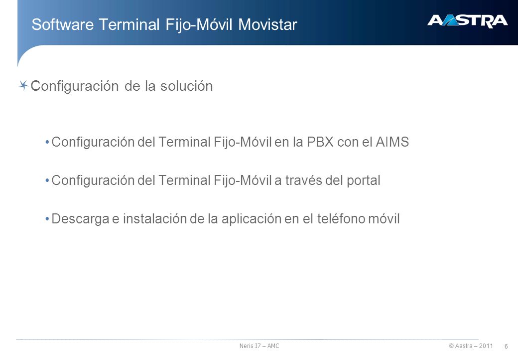 Software Terminal Fijo-Móvil Movistar