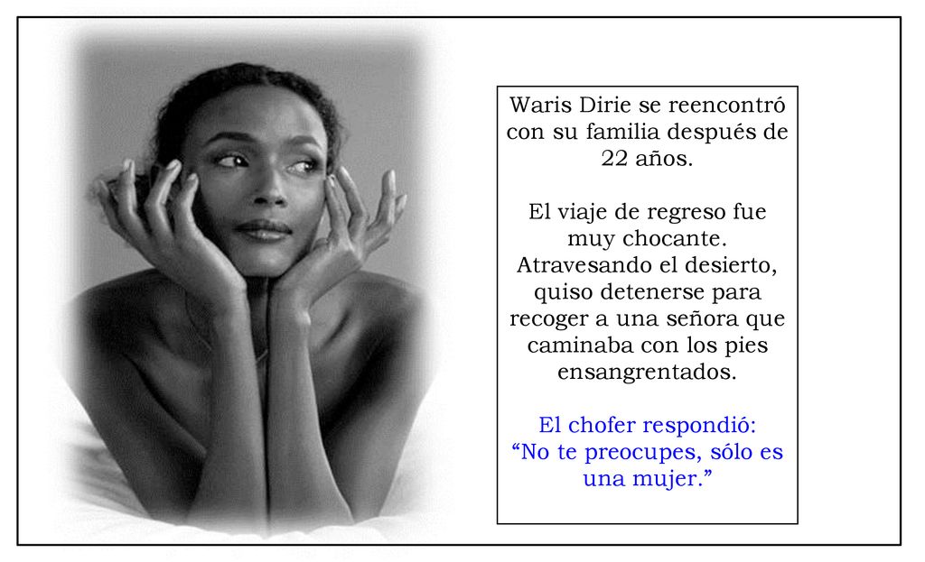 Waris Dirie se reencontró con su familia después de 22 años.