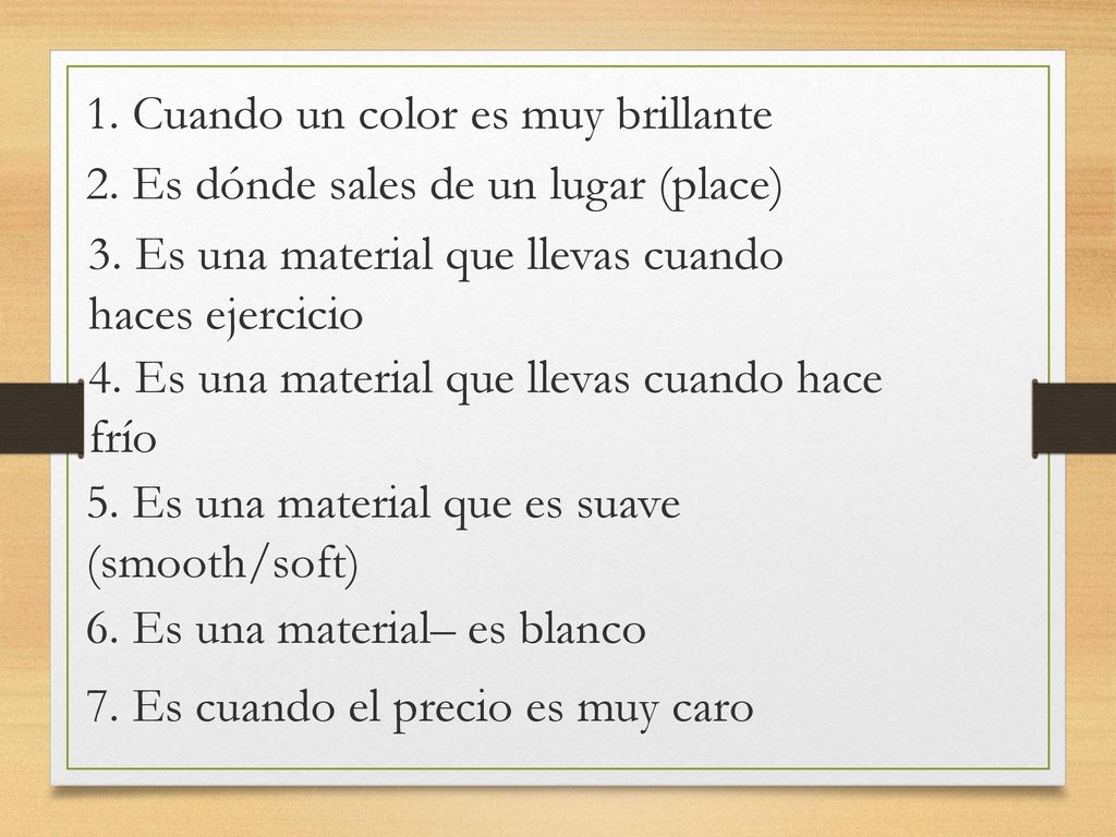 1. Cuando un color es muy brillante