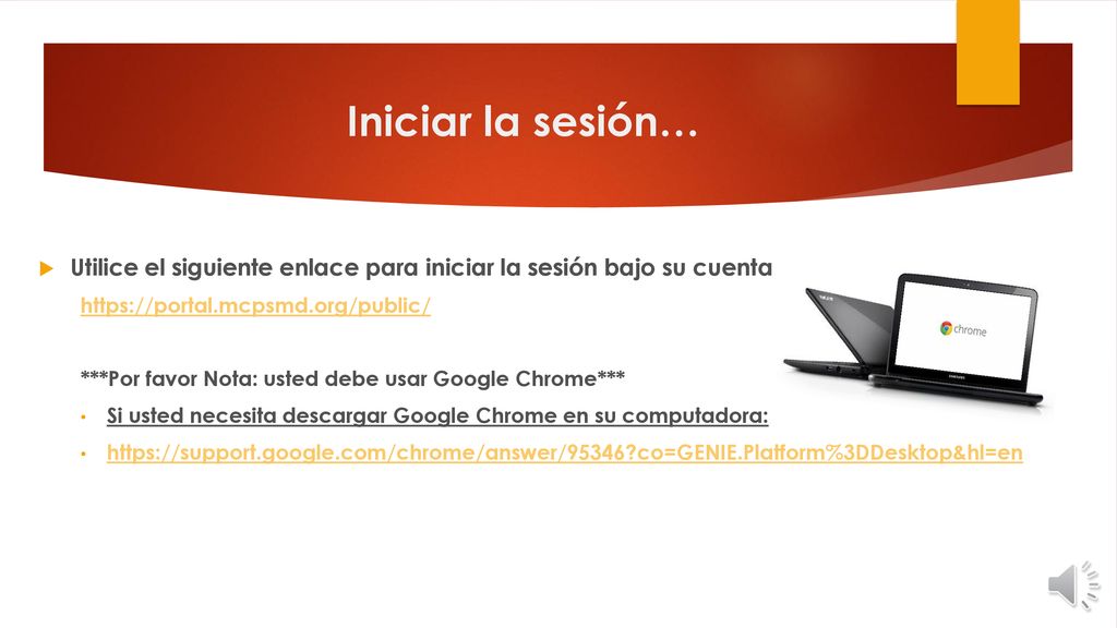 Iniciar la sesión… Utilice el siguiente enlace para iniciar la sesión bajo su cuenta.