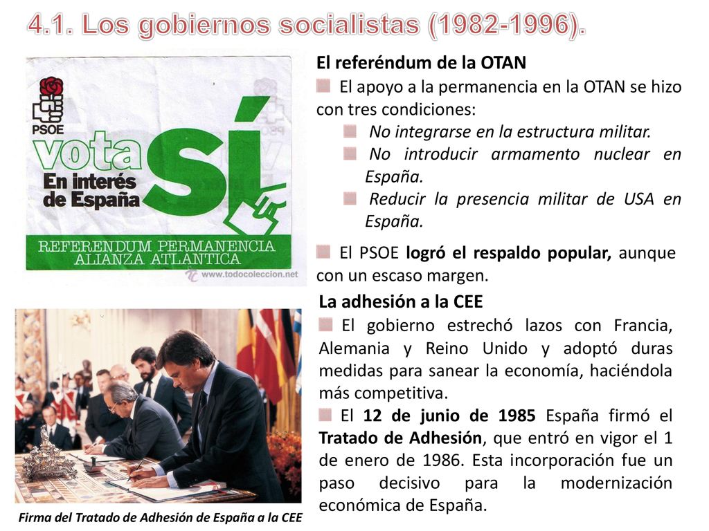 Firma del Tratado de Adhesión de España a la CEE