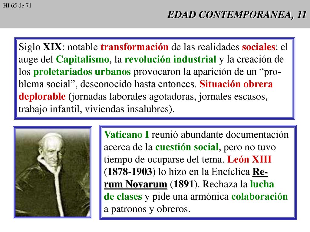 Siglo XIX: notable transformación de las realidades sociales: el