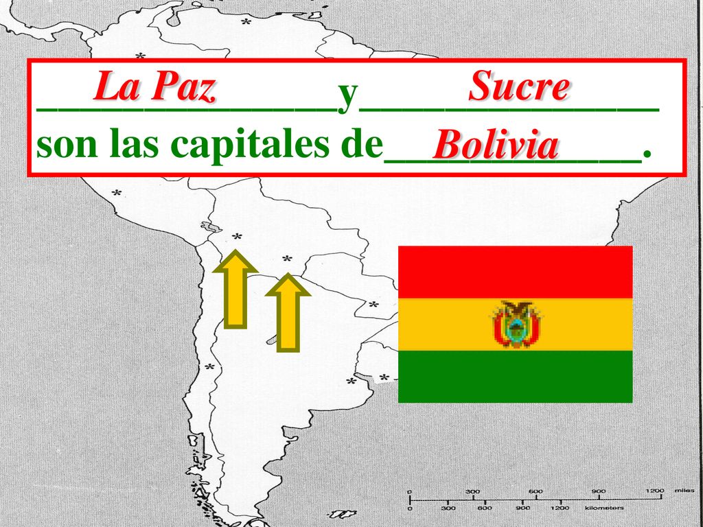 La Paz Sucre ______________y______________ son las capitales de____________. Bolivia