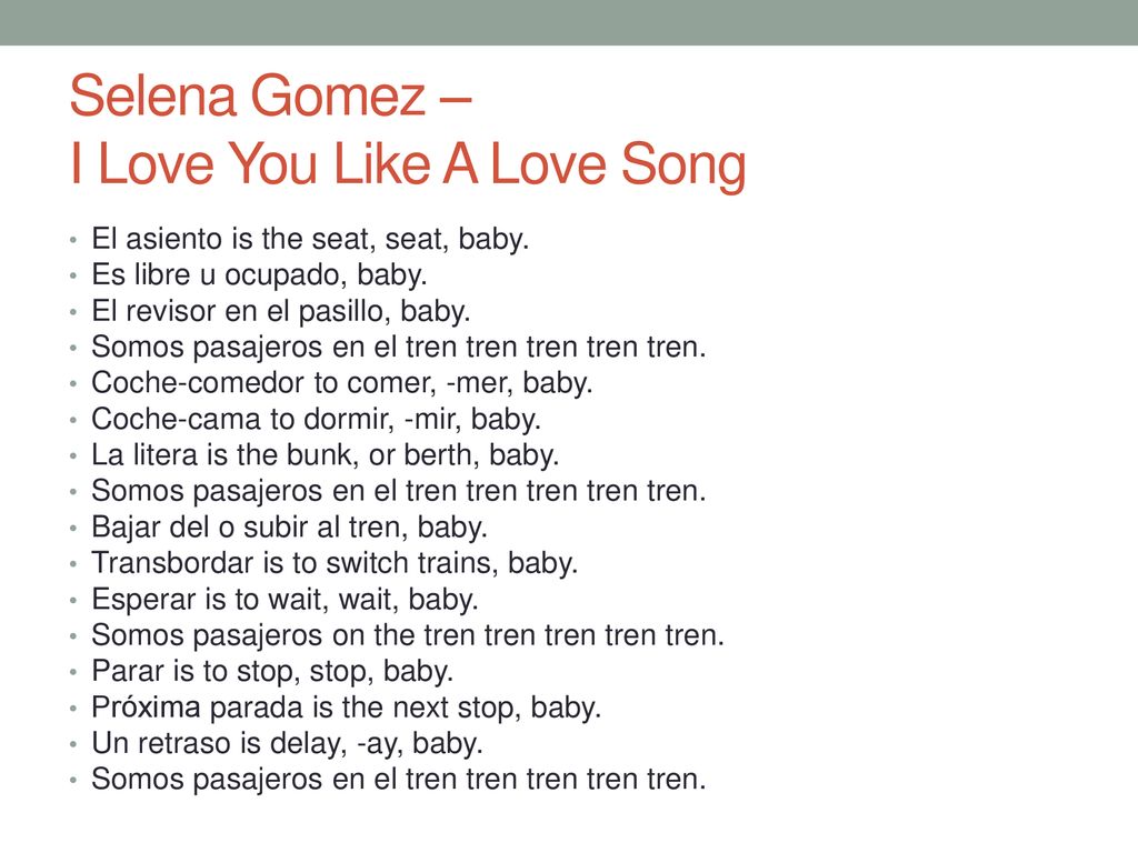 Selena Gomez – I Love You Like A Love Song
