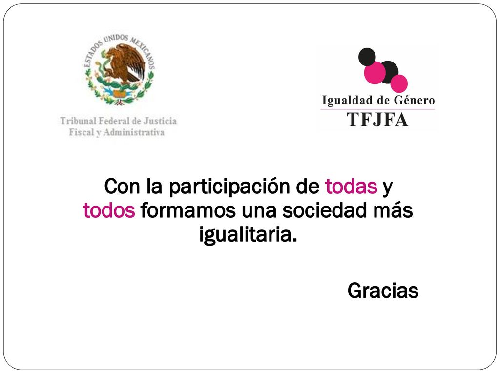 Con la participación de todas y todos formamos una sociedad más igualitaria. Gracias