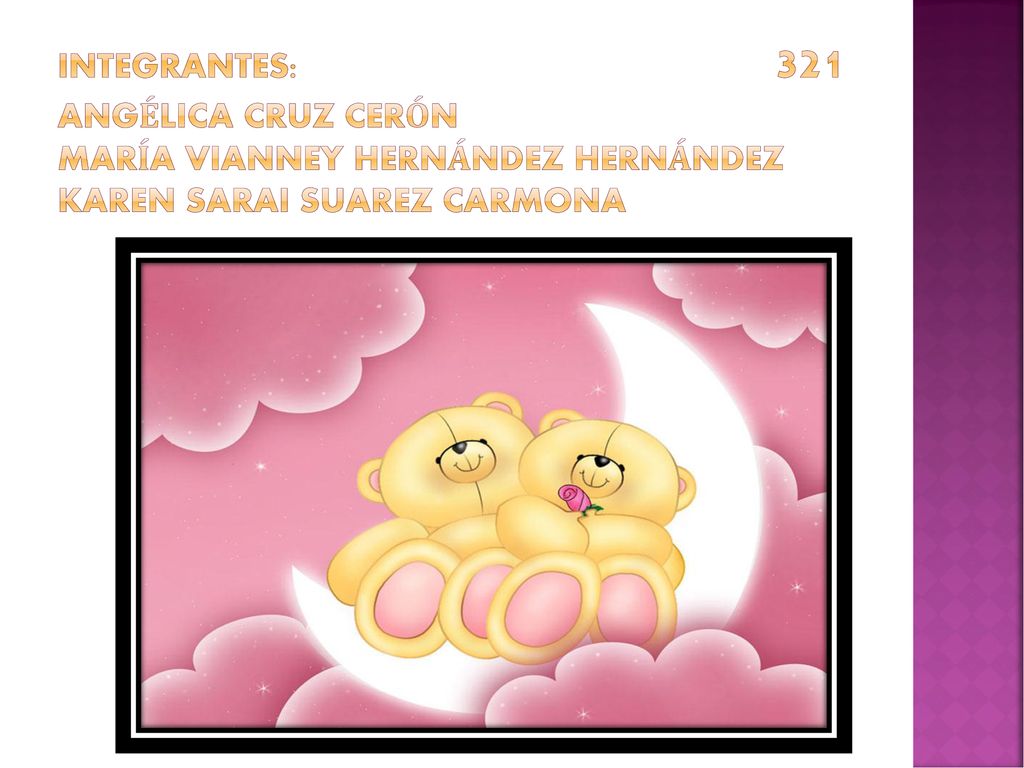Integrantes: 321 Angélica cruz cerón maría Vianney Hernández Hernández Karen sarai Suarez Carmona
