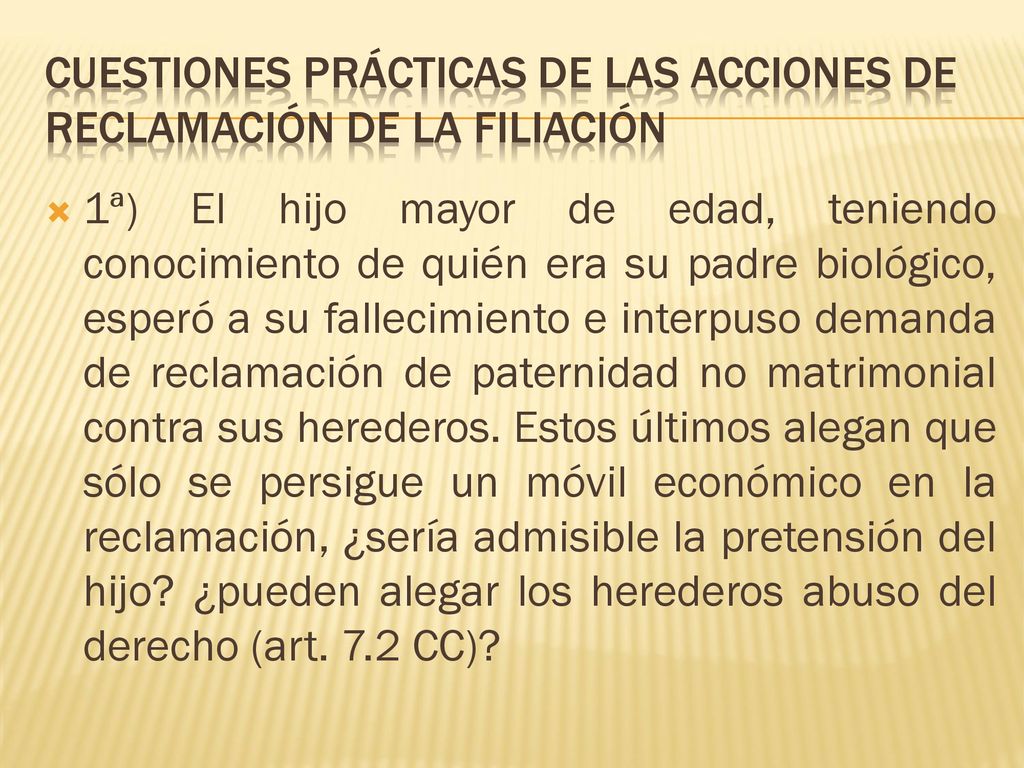 LA filiación Y LOS PROCESOS DE FILIACIÓN - ppt descargar