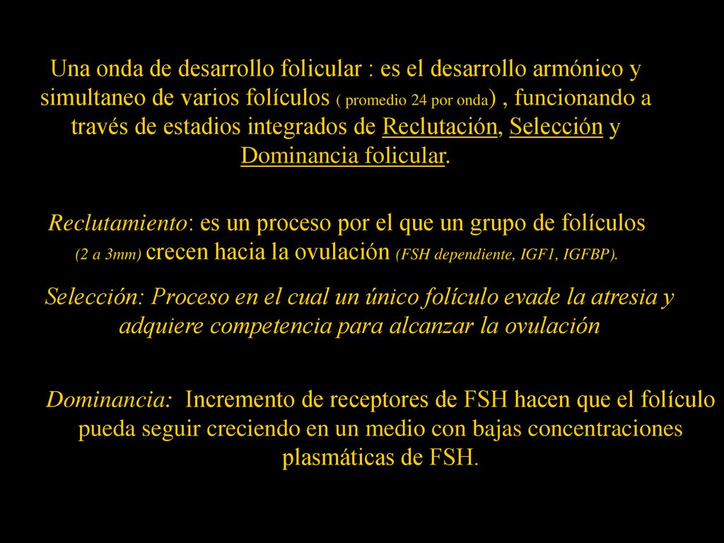 Reclutamiento: es un proceso por el que un grupo de folículos