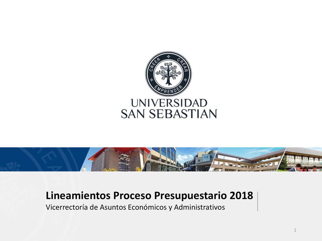 Lineamientos Proceso Presupuestario 2018 Vicerrectoría de Asuntos Económicos y Administrativos