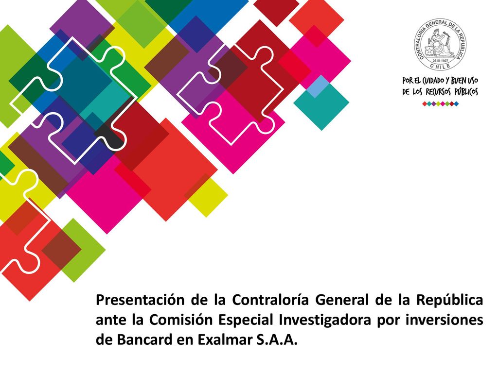 Presentación de la Contraloría General de la República ante la Comisión Especial Investigadora por inversiones de Bancard en Exalmar S.A.A.