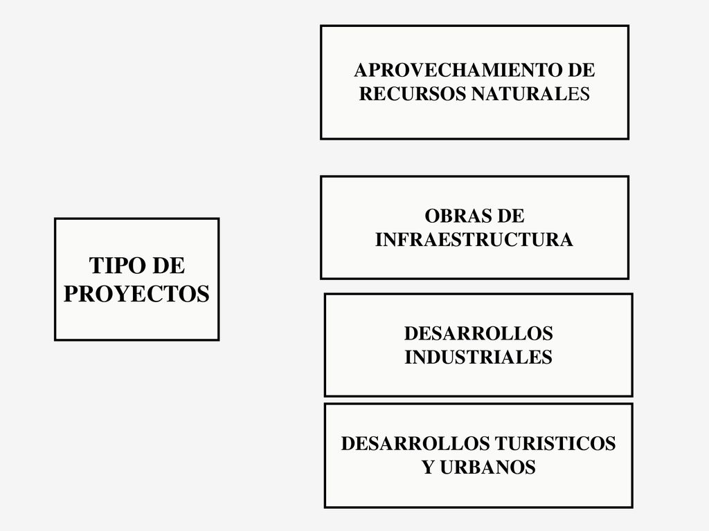 TIPO DE PROYECTOS APROVECHAMIENTO DE RECURSOS NATURALES