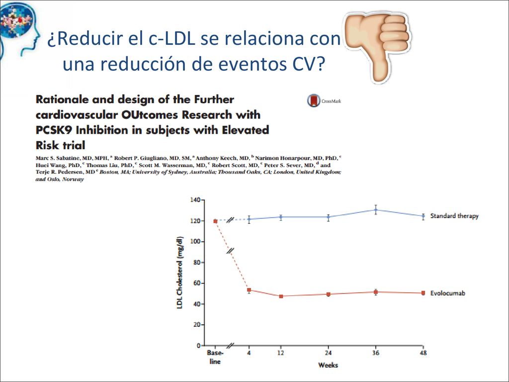 En los proximos meses conoceremos los resultados del uso dfe EVOLOCUMAB en pacientes de alto RCV.