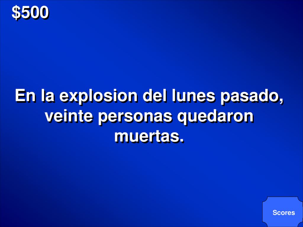 En la explosion del lunes pasado, veinte personas quedaron muertas.