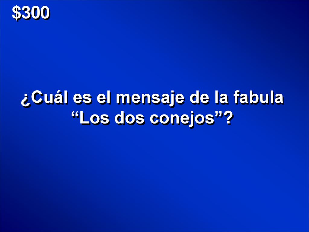 ¿Cuál es el mensaje de la fabula Los dos conejos