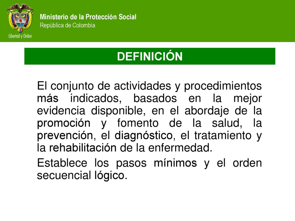 Establece los pasos mínimos y el orden secuencial lógico.