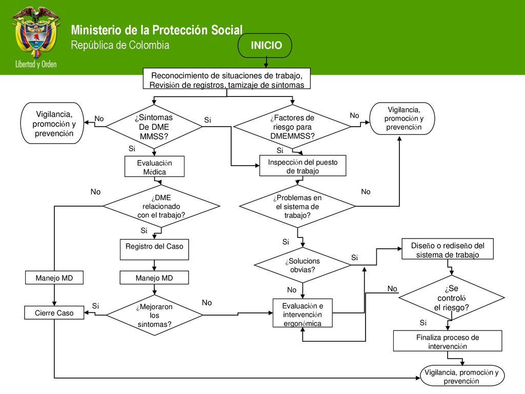 INICIO Se muestra como ejemplo de los flujogramas de las guías de DME