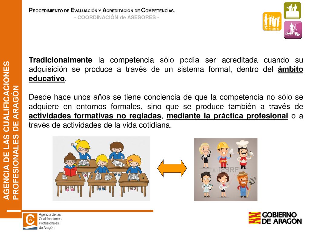 Tradicionalmente la competencia sólo podía ser acreditada cuando su adquisición se produce a través de un sistema formal, dentro del ámbito educativo.