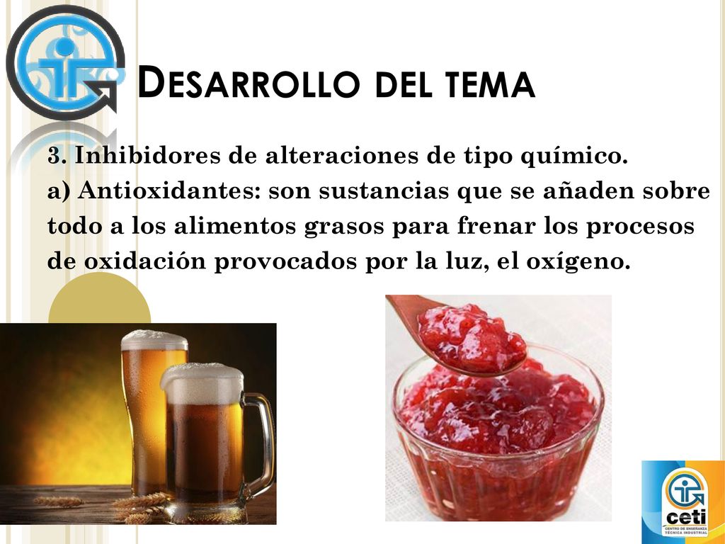 Desarrollo del tema 3. Inhibidores de alteraciones de tipo químico.
