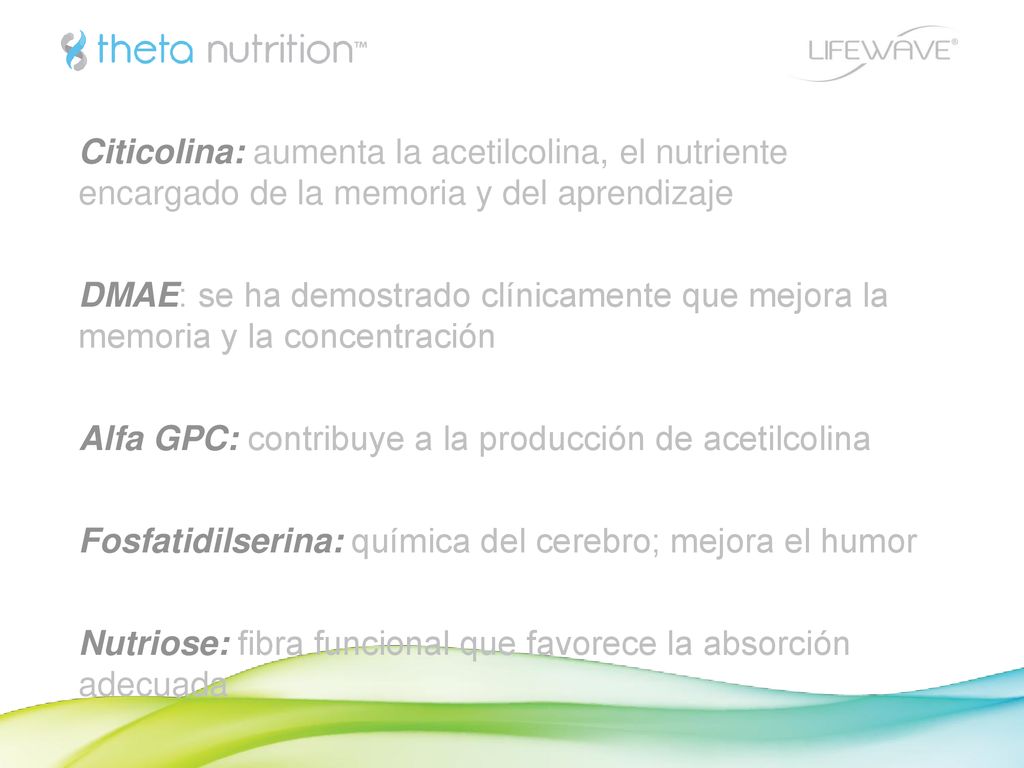 Citicolina: aumenta la acetilcolina, el nutriente encargado de la memoria y del aprendizaje