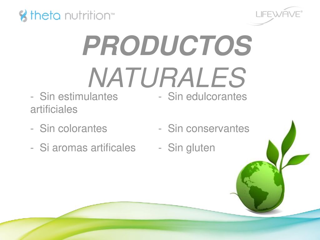 PRODUCTOS NATURALES - Sin estimulantes - Sin edulcorantes artificiales