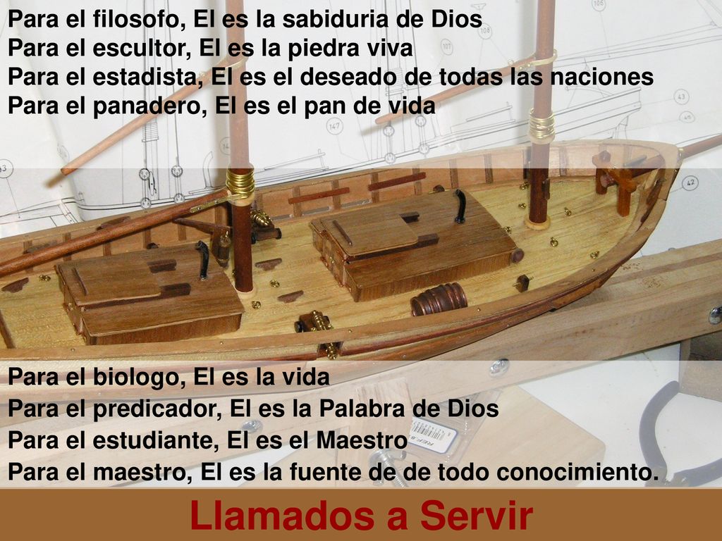 Para el filosofo, El es la sabiduria de Dios Para el escultor, El es la piedra viva Para el estadista, El es el deseado de todas las naciones Para el panadero, El es el pan de vida