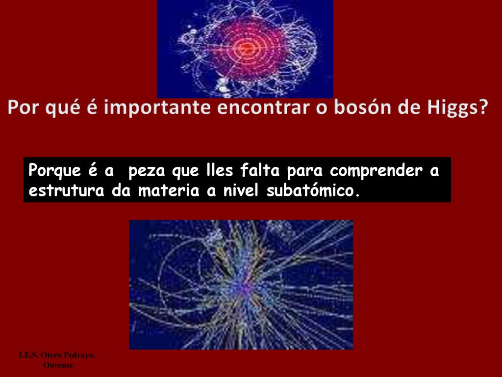 Por qué é importante encontrar o bosón de Higgs
