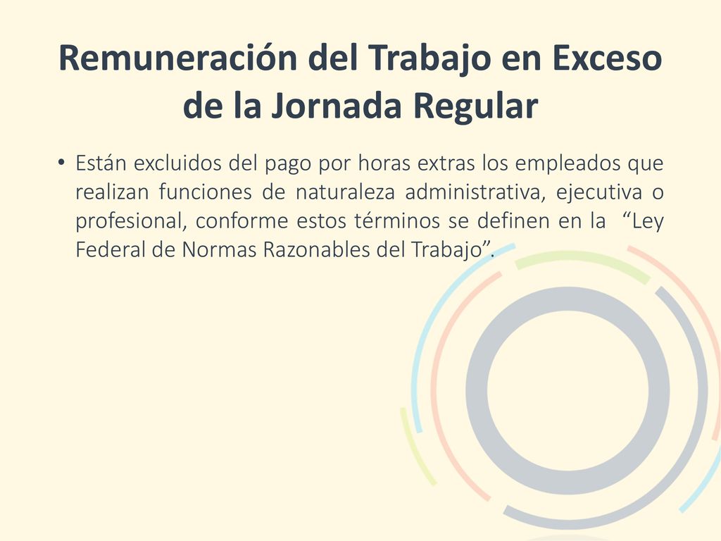 Remuneración del Trabajo en Exceso de la Jornada Regular