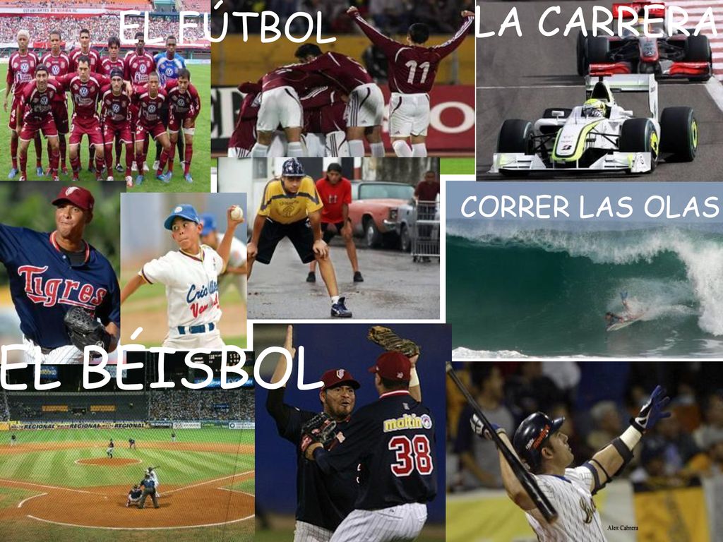 EL BÉISBOL LA CARRERA EL FÚTBOL CORRER LAS OLAS