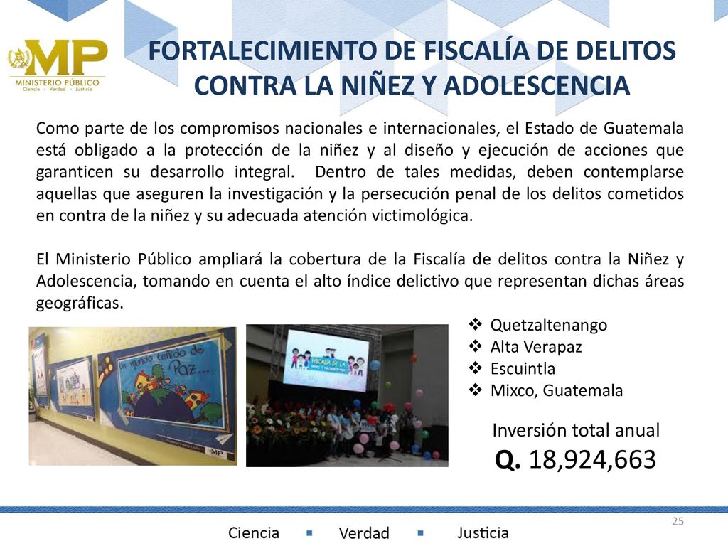 FORTALECIMIENTO DE FISCALÍA DE DELITOS CONTRA LA NIÑEZ Y ADOLESCENCIA