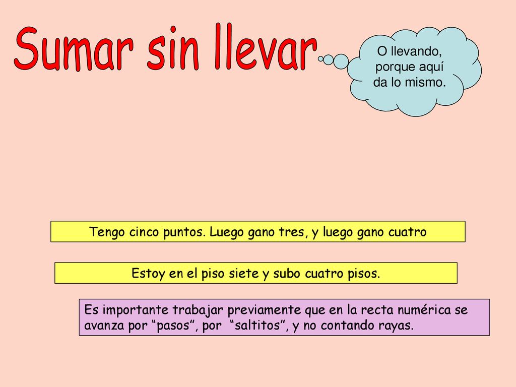 Sumar sin llevar O llevando, porque aquí da lo mismo.