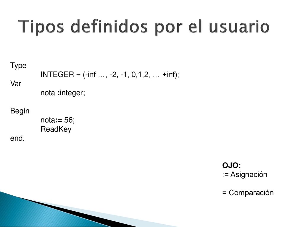 Tipos definidos por el usuario