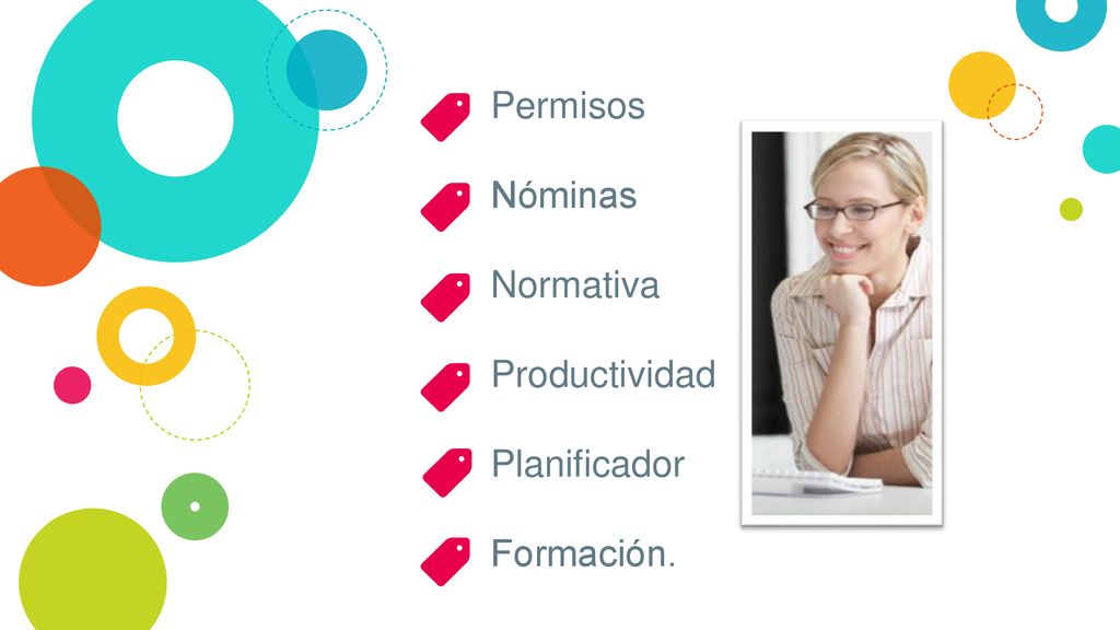 Permisos Nóminas Normativa Productividad Planificador Formación.
