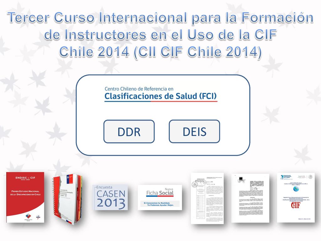 Tercer Curso Internacional para la Formación de Instructores en el Uso de la CIF