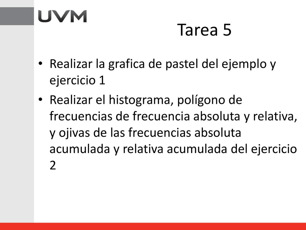 Tarea 5 Realizar la grafica de pastel del ejemplo y ejercicio 1