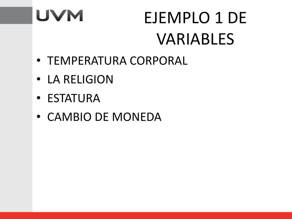 EJEMPLO 1 DE VARIABLES TEMPERATURA CORPORAL LA RELIGION ESTATURA