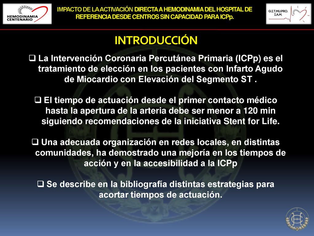 IMPACTO DE LA ACTIVACIÓN DIRECTA A HEMODINAMIA DEL HOSPITAL DE